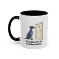 I Go Where You Go Mug - Whippet - Blue