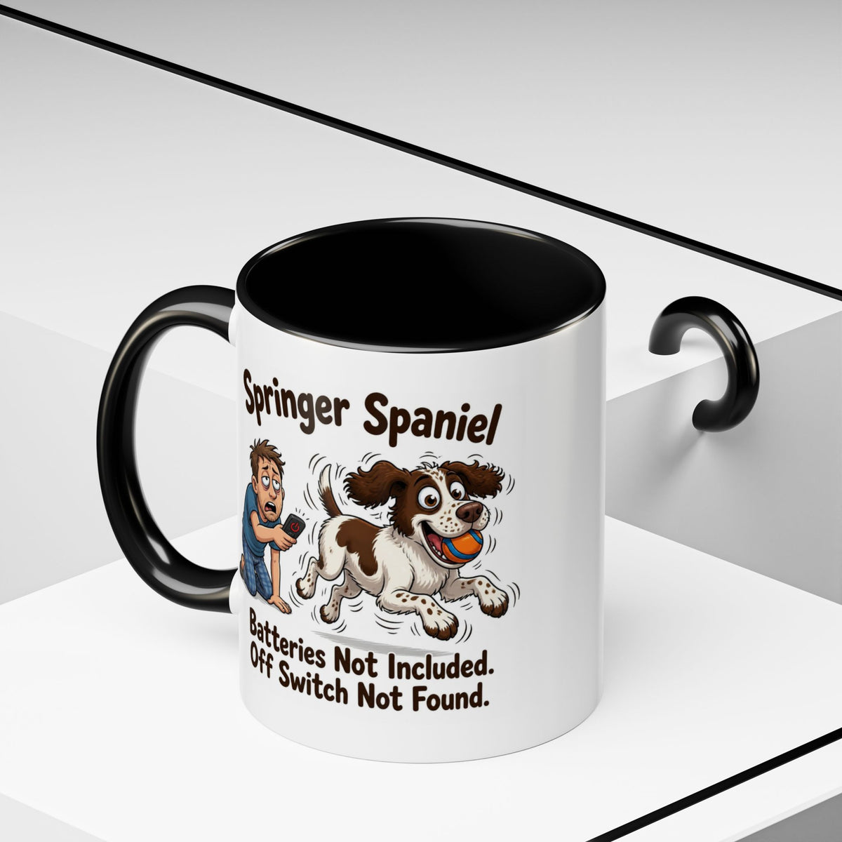 Off Switch Mug - Springer - Liver & White - Man