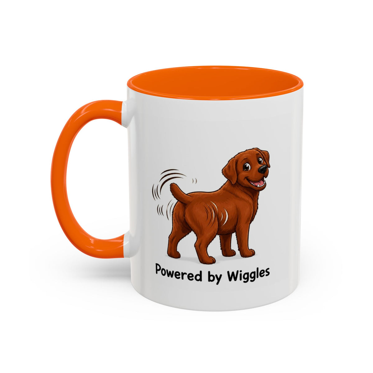 Powered by Wiggles Mug - Labrador - Fox Red