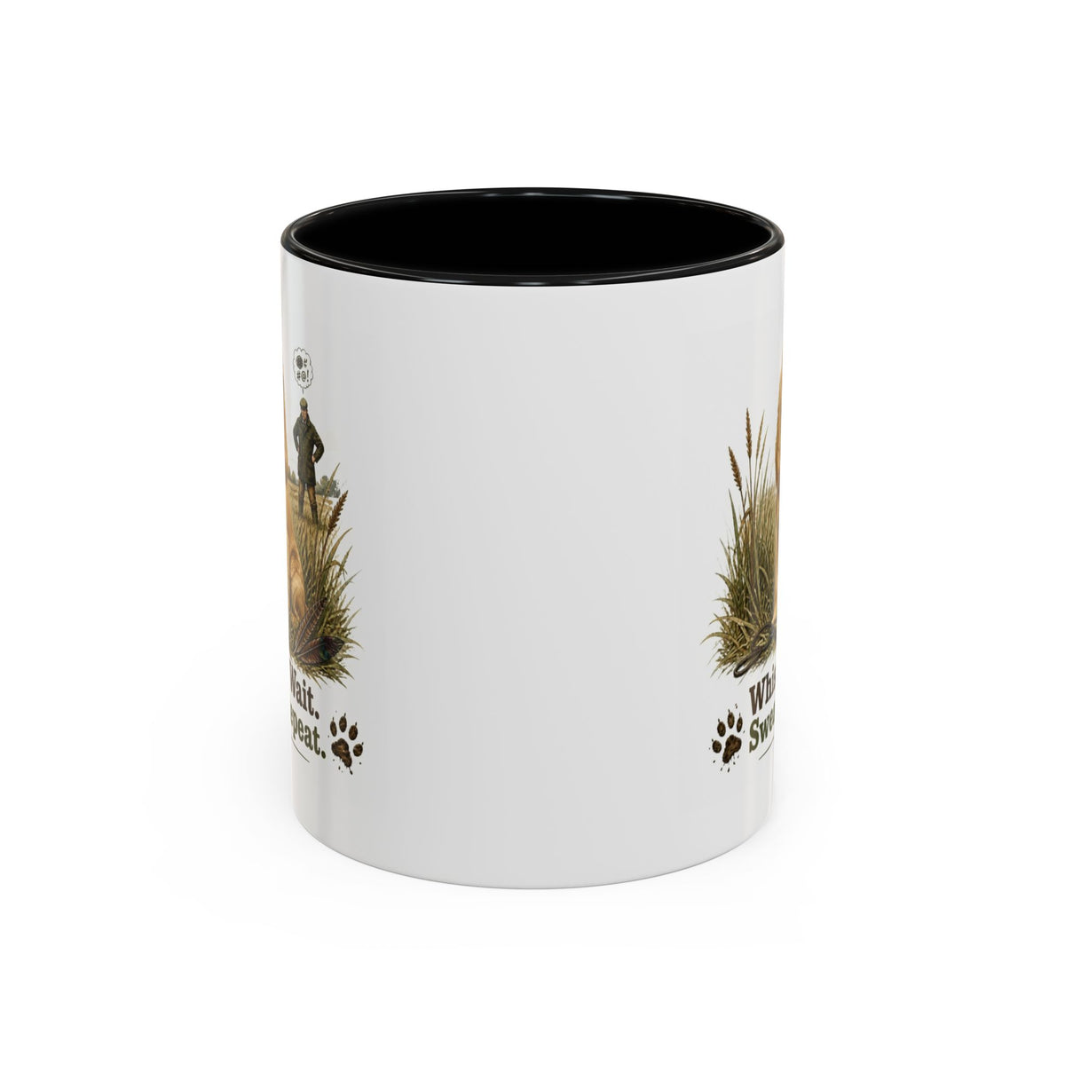 Funny Golden Cocker Spaniel Mug - Whistle. Wait. Swear. Repeat. Working Gun Dog Gift, Dog Training Mug, 11oz