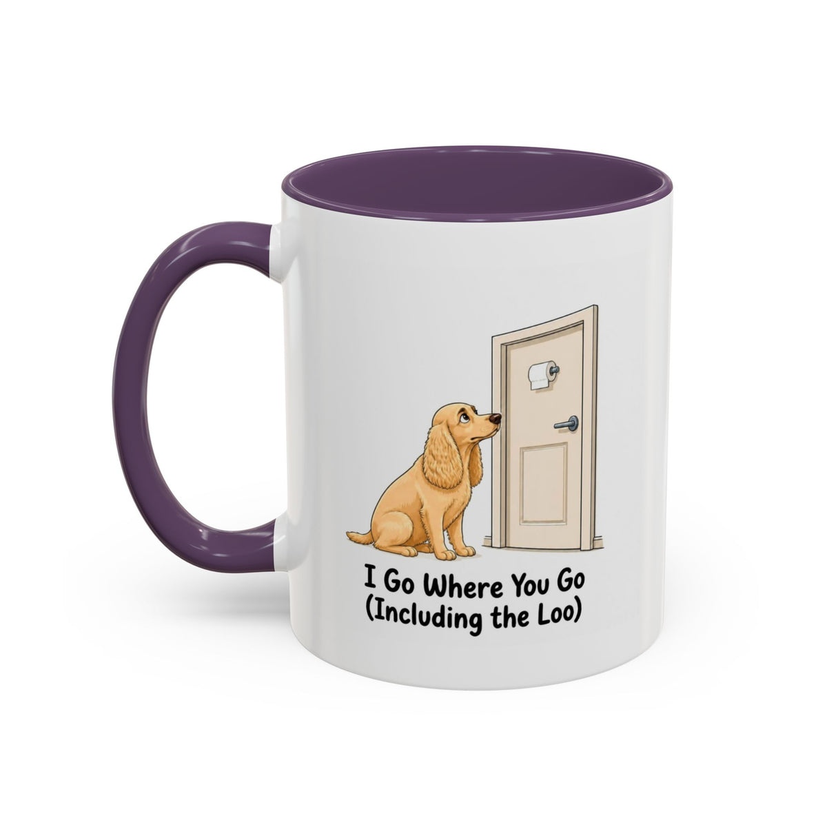 I Go Where You Go Mug - Cocker Spaniel - Yellow (Golden)