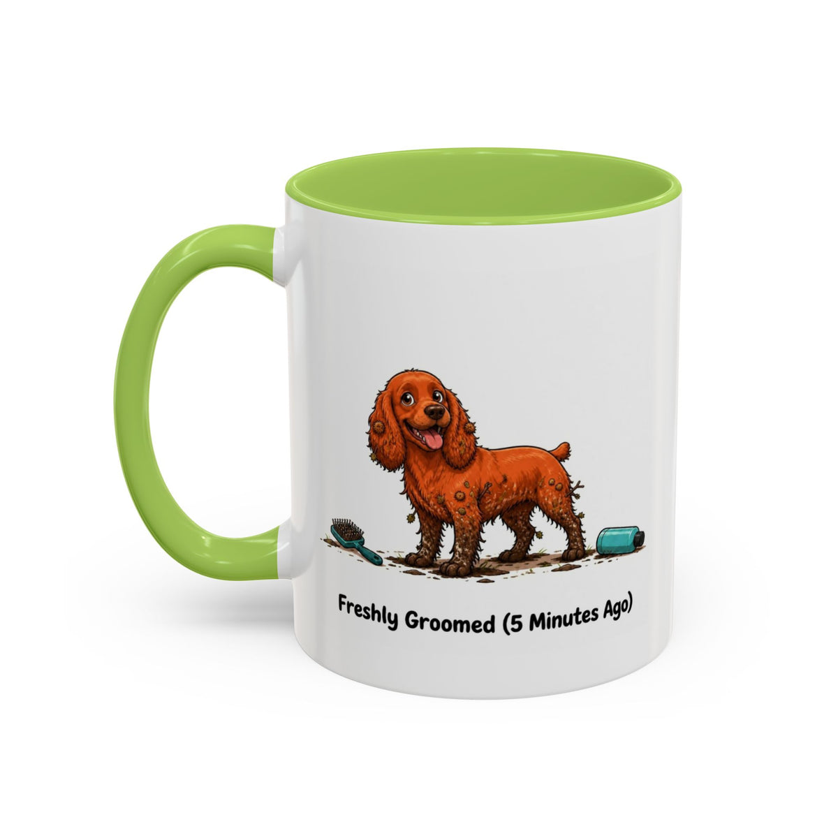 Freshly Groomed Mug - Cocker Spaniel - Red