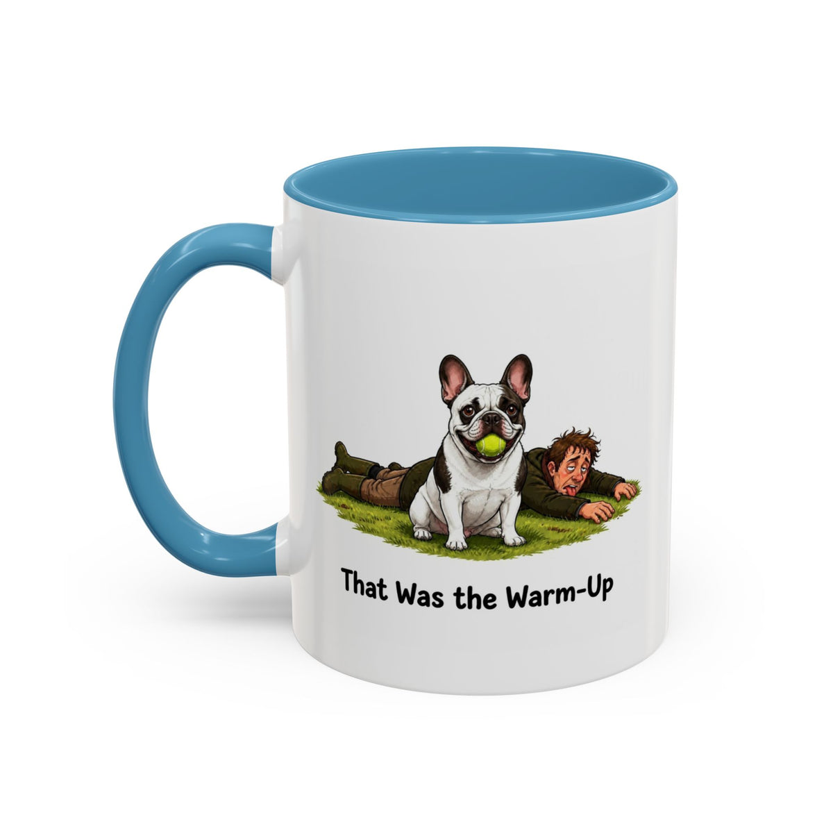 Warm-Up Mug - French Bulldog - Pied - Man