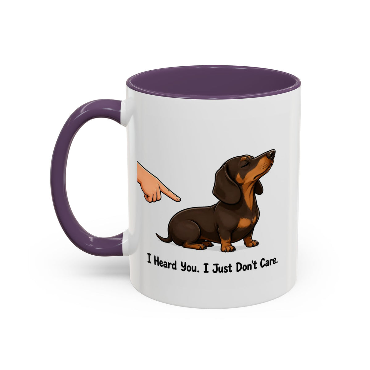 I Heard You Mug - Dachshund - Chocolate & Tan