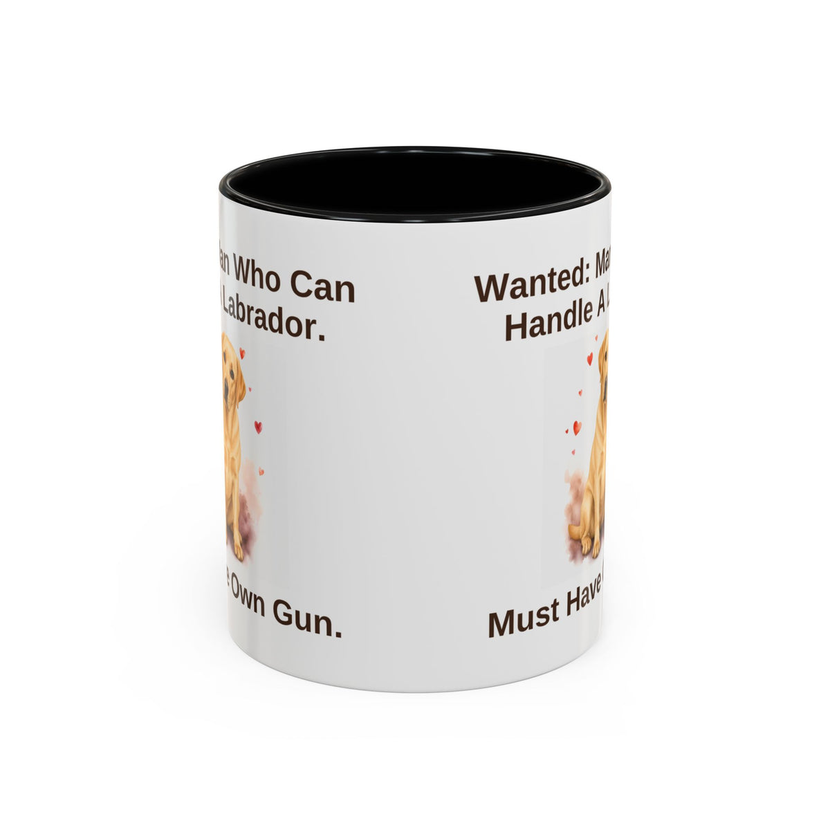 Wanted Mug - Labrador - Yellow - Man