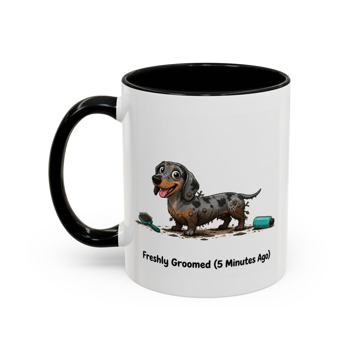 Freshly Groomed Mug - Mini Smooth Dachshund - Dapple