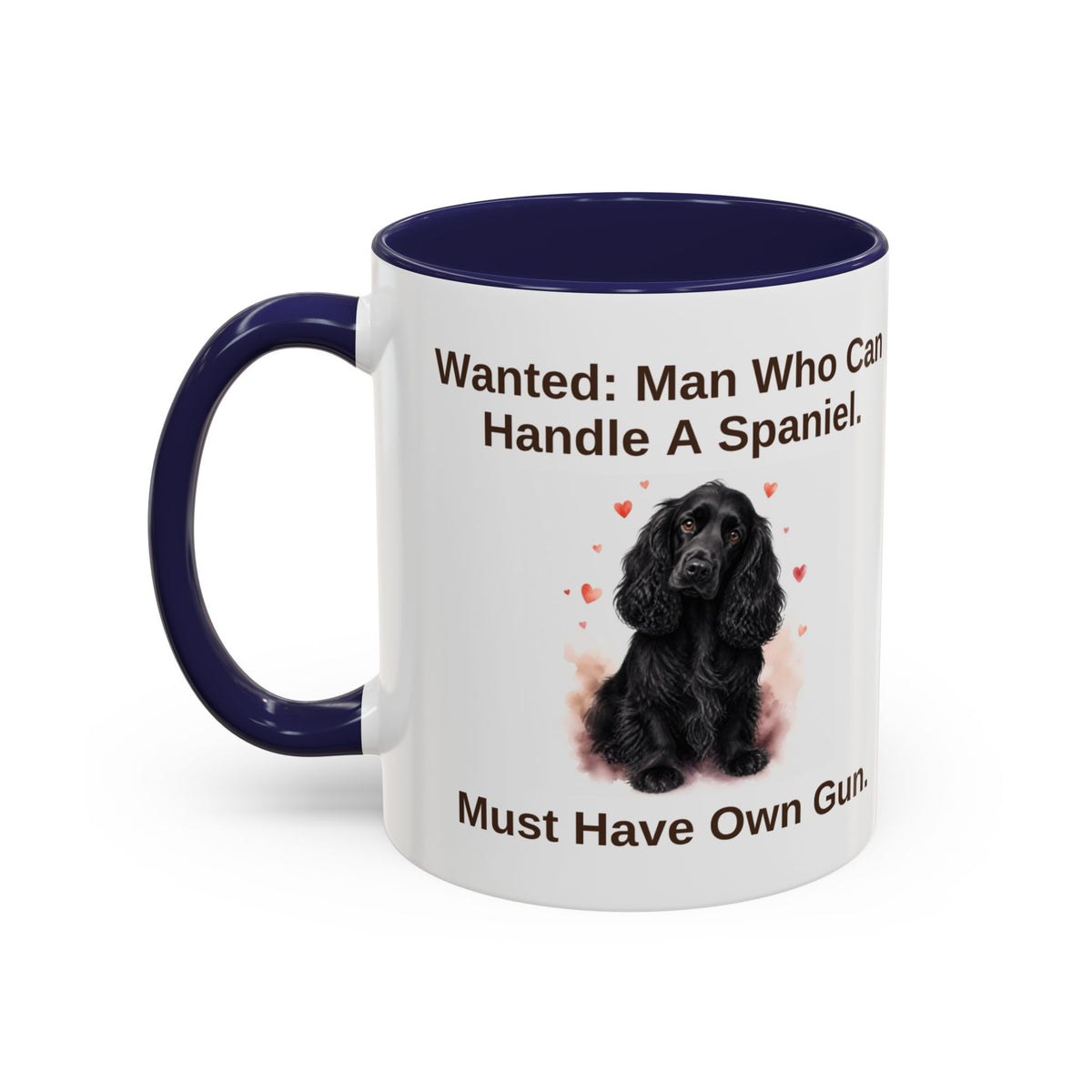 Wanted Mug - Cocker Spaniel - Black - Man