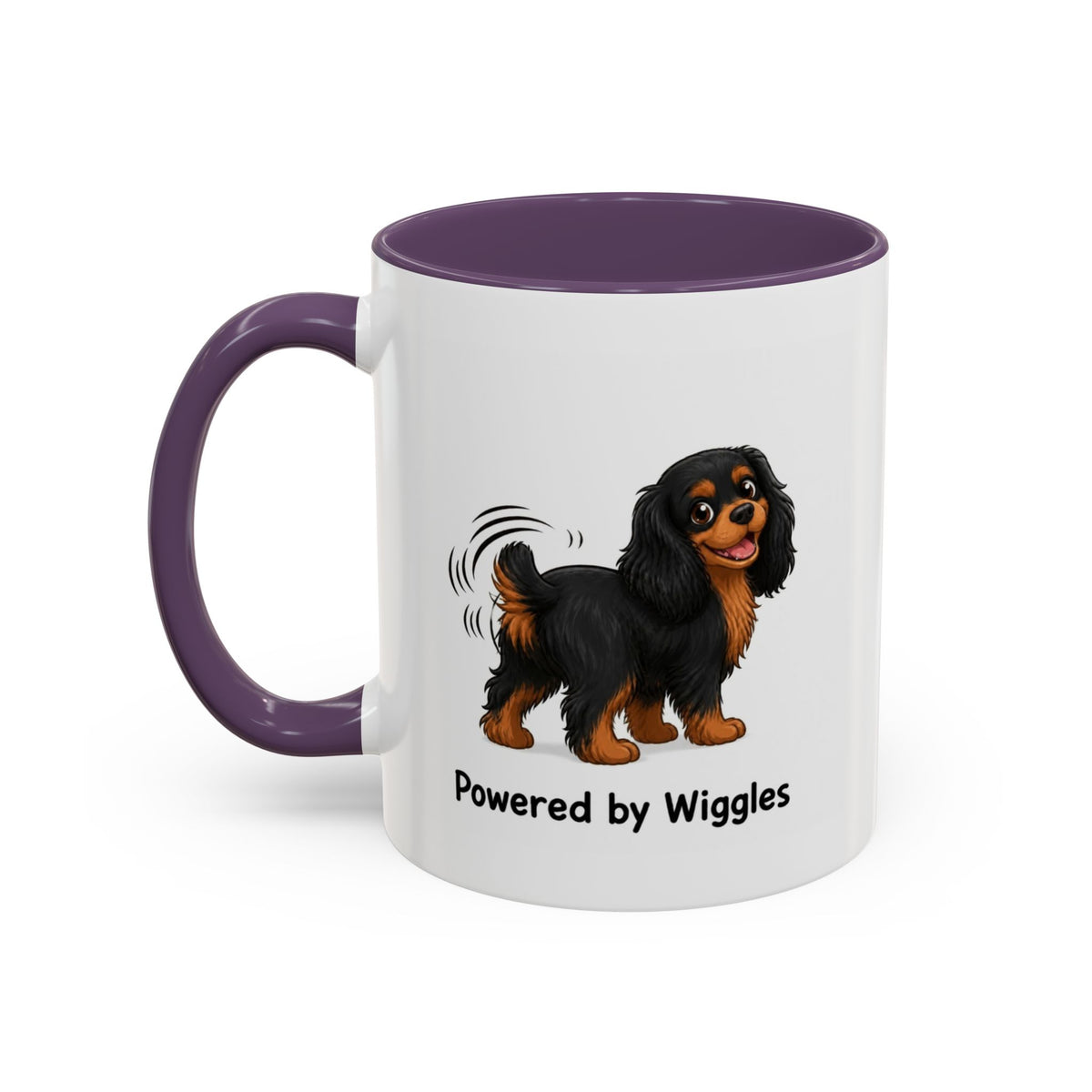 Powered by Wiggles Mug - Cavalier King Charles Spaniel - Black & Tan