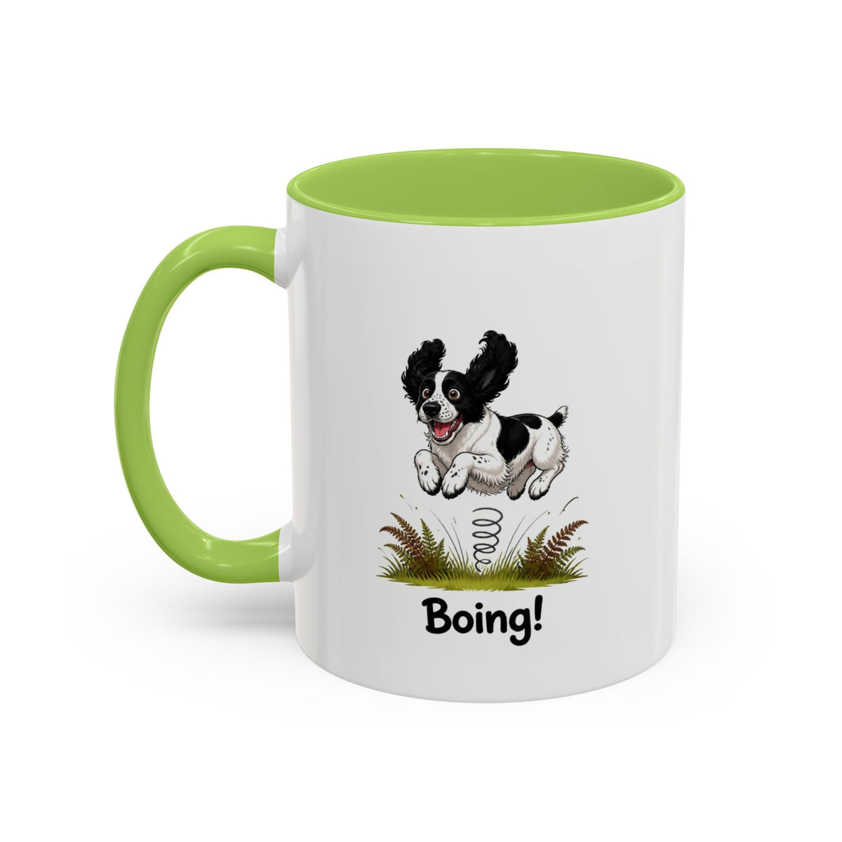 Boing Mug - Springer Spaniel - Black & White