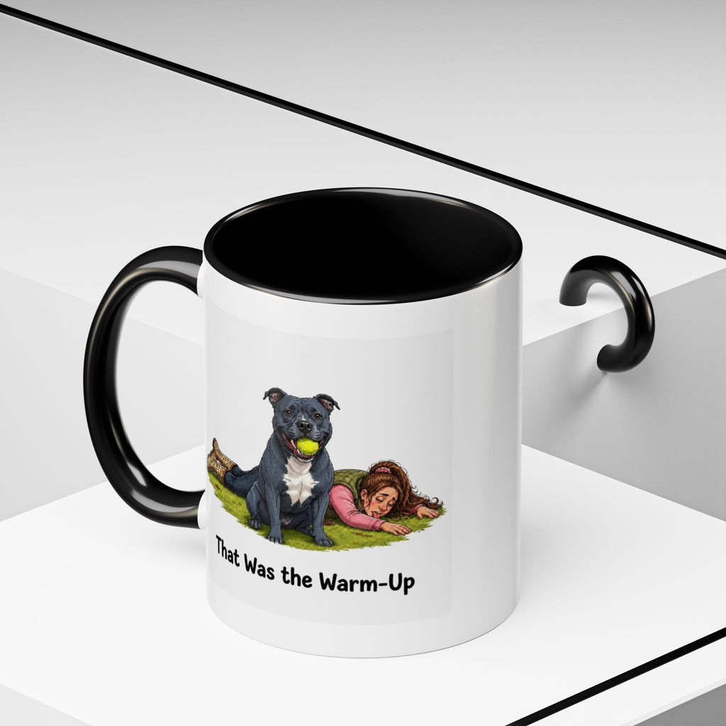 Warm-Up Mug - Staffordshire Bull Terrier - Blue - Woman