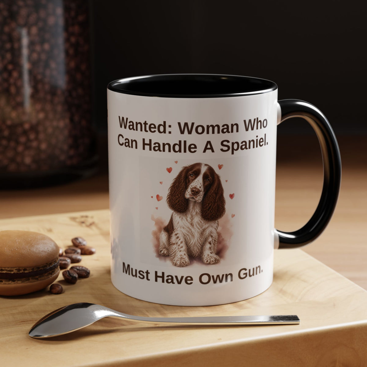 Wanted Mug - Springer Spaniel - Liver & White - Woman