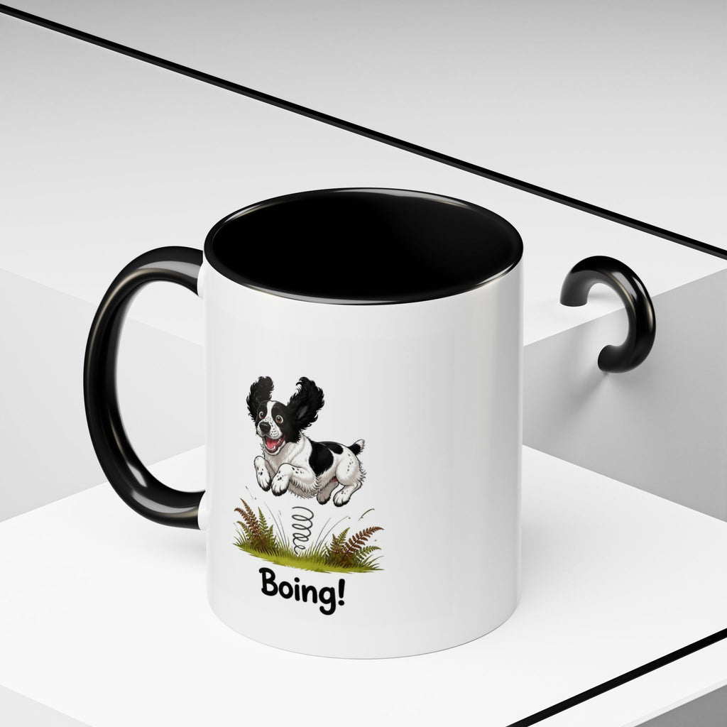 Boing Mug - Springer Spaniel - Black & White