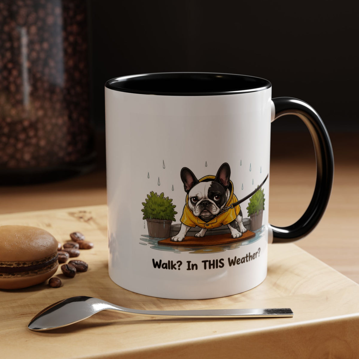 Walk Weather Mug - French Bulldog - Pied