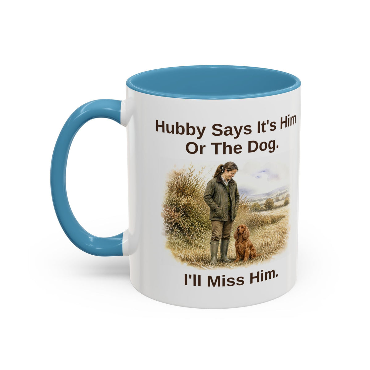 Hubby Says Mug - Cocker Spaniel - Red - Brunette