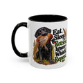 Funny Black Labrador Mug - Eat Sleep Retrieve Ignore Whistle Repeat, Gundog Owner Gift, Shooting Dog Lover Coffee Mug, 11oz
