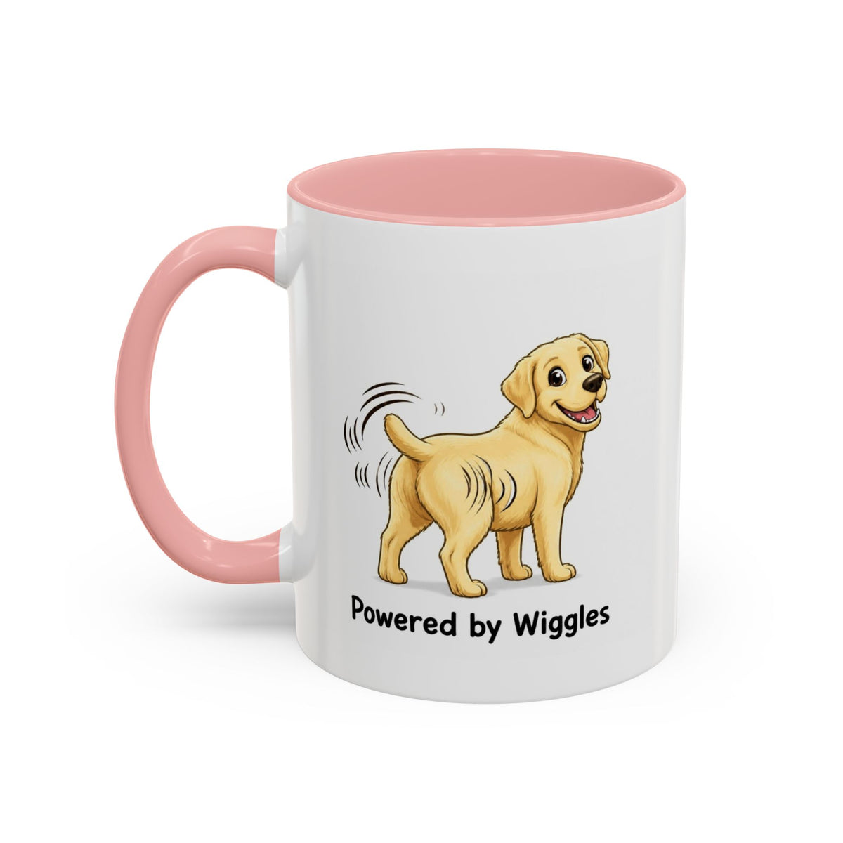 Powered by Wiggles Mug - Labrador - Yellow
