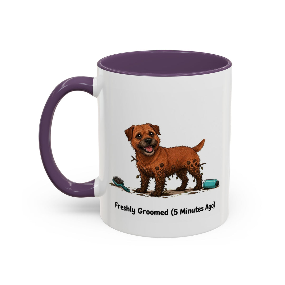 Freshly Groomed Mug - Border Terrier - Red