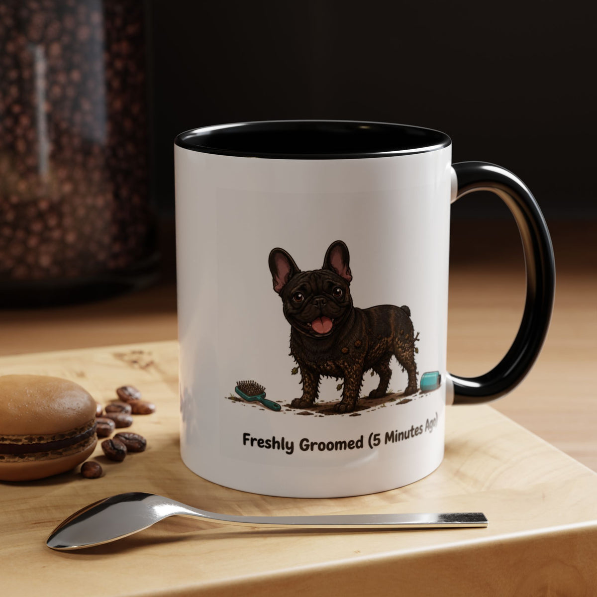 Freshly Groomed Mug - French Bulldog - Brindle