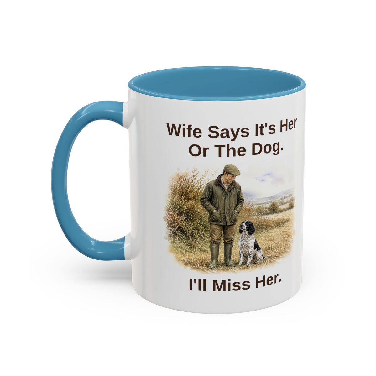 Wife Says Mug - Springer Spaniel - Black & White