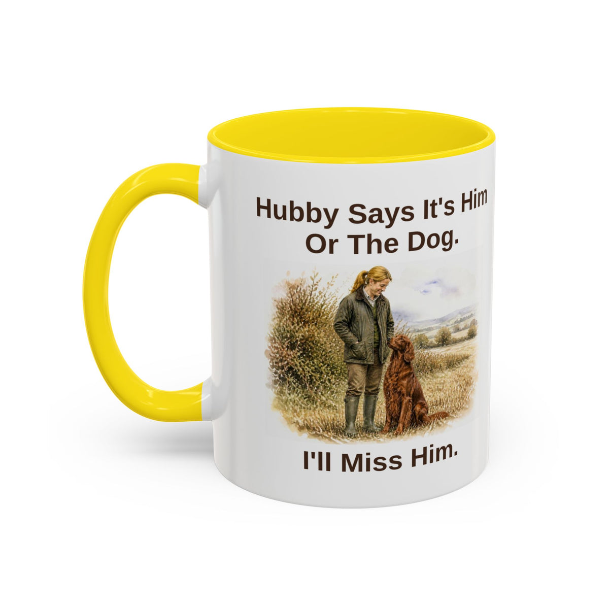 Hubby Says Mug - Red Setter - Red - Blonde