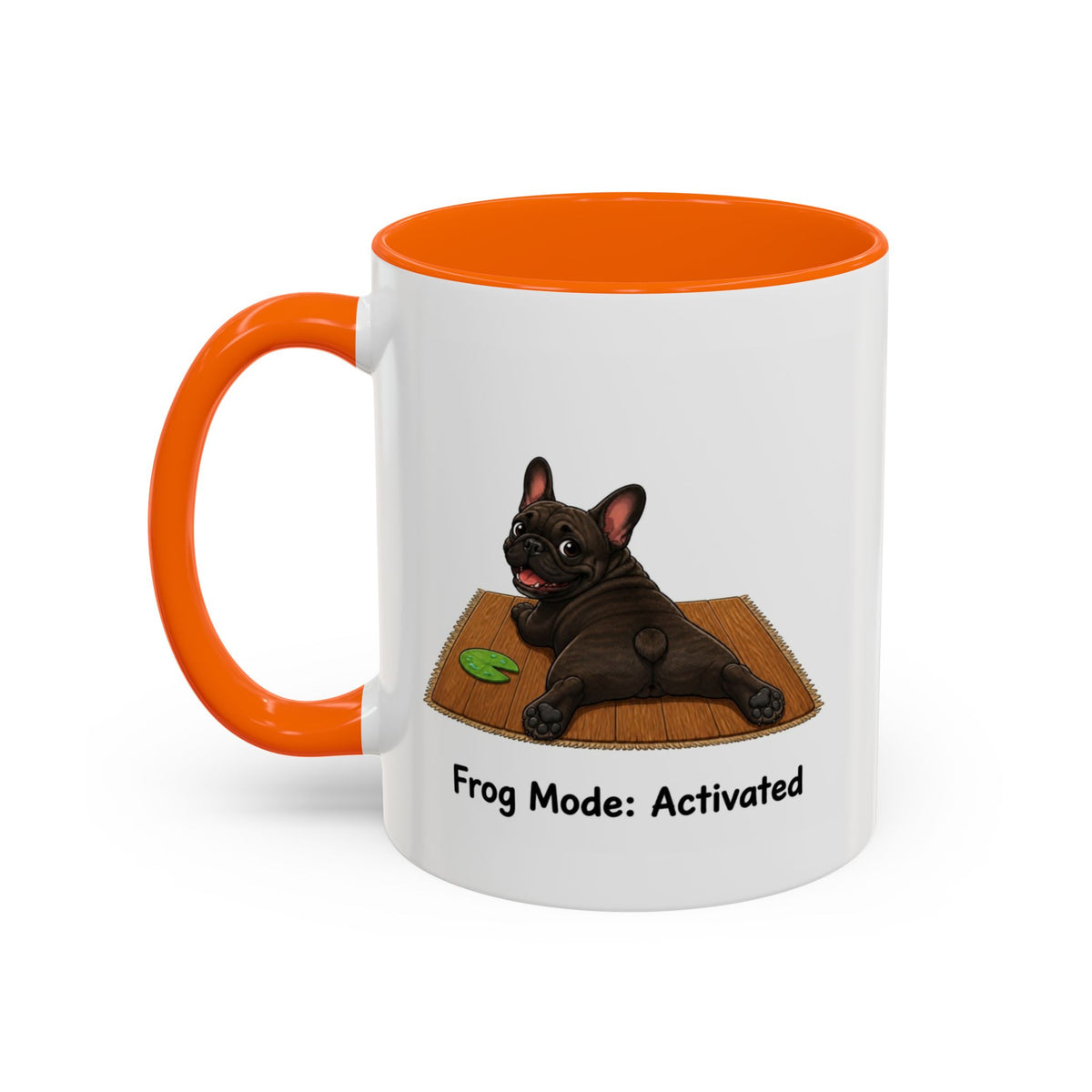 Frog Mode Mug - French Bulldog - Brindle