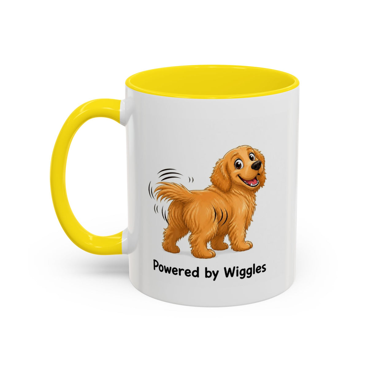 Powered by Wiggles Mug - Golden Retriever - Golden