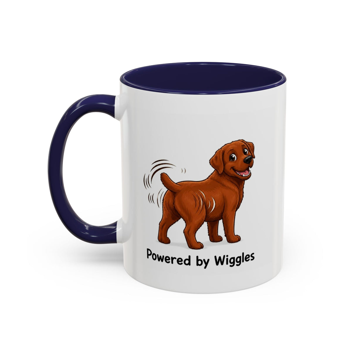 Powered by Wiggles Mug - Labrador - Fox Red