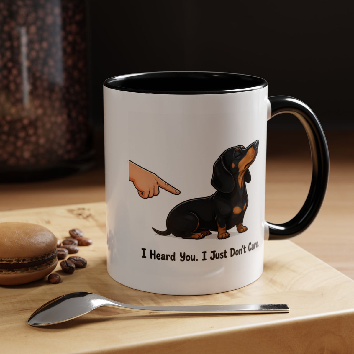 I Heard You Mug - Dachshund - Black & Tan