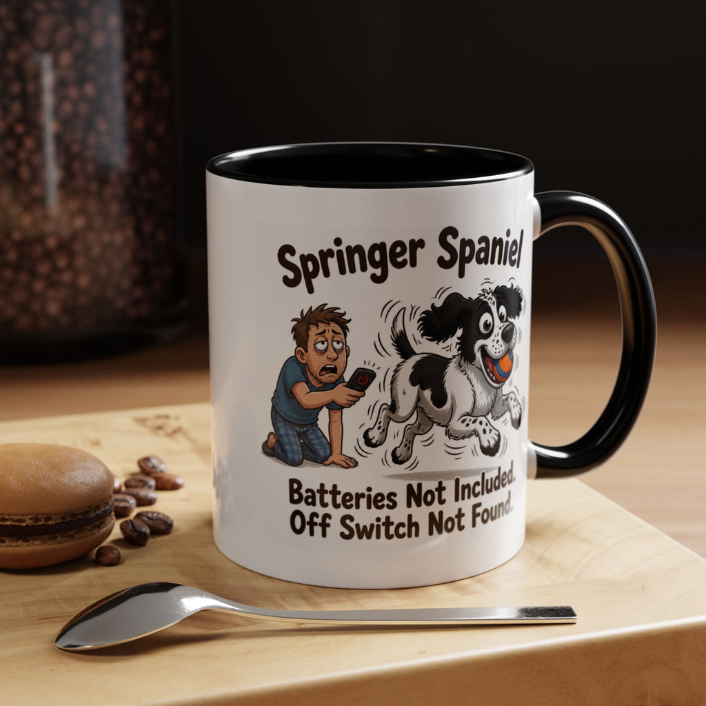 Off Switch Mug - Springer - Black & White - Man