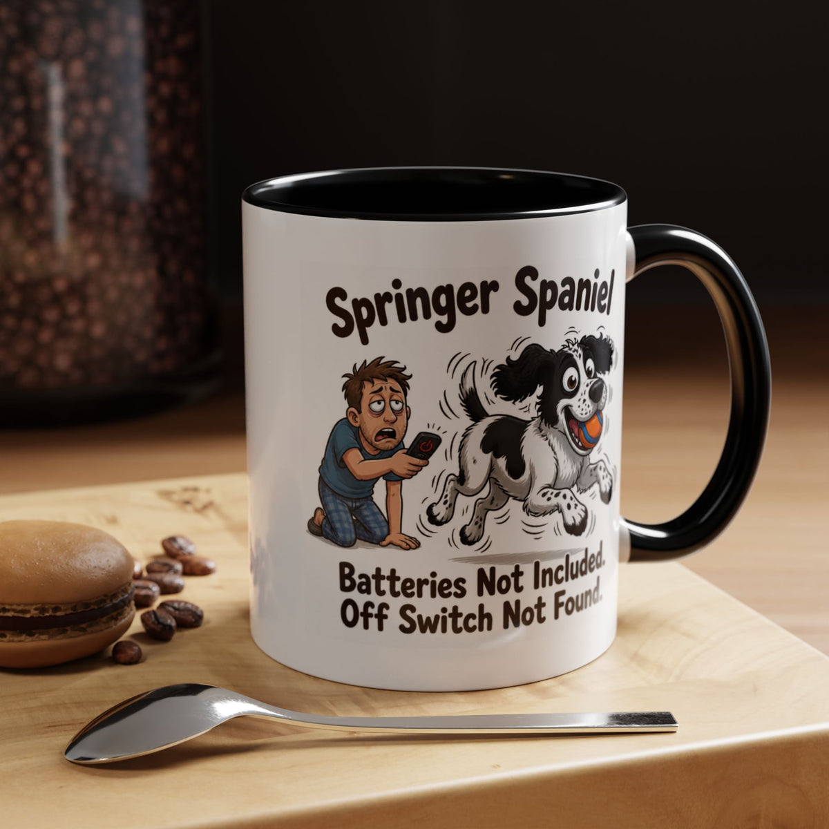 Off Switch Mug - Springer - Black & White - Man