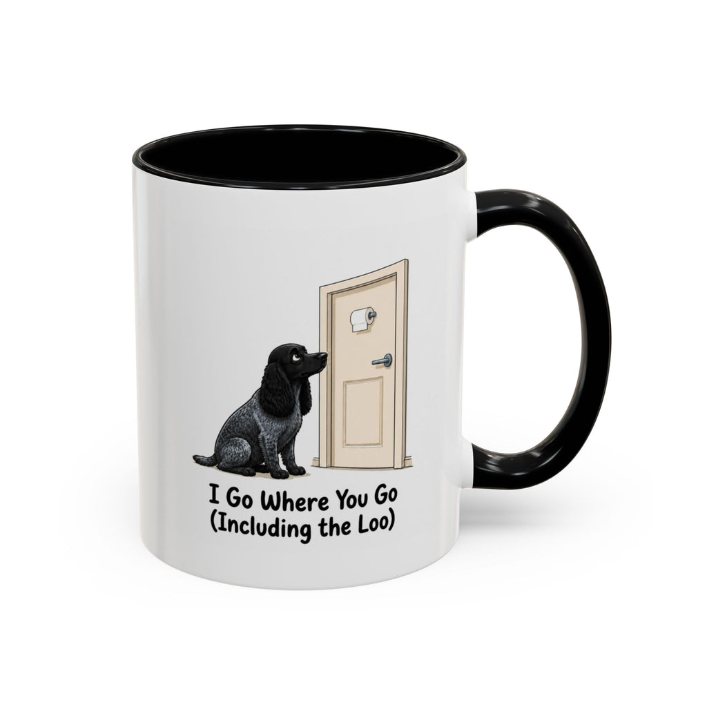 I Go Where You Go Mug - Cocker Spaniel - Blue Roan