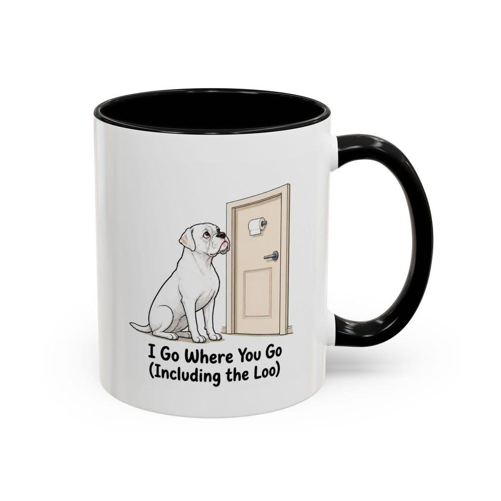 I Go Where You Go Mug - Boxer - White