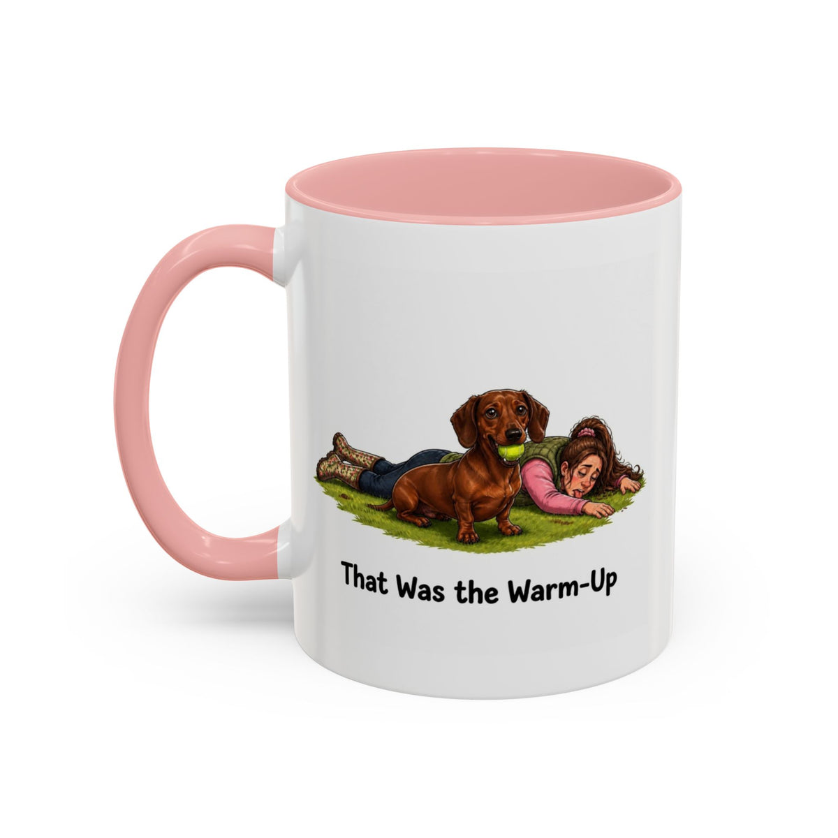Warm-Up Mug - Mini Smooth Dachshund - Red - Woman