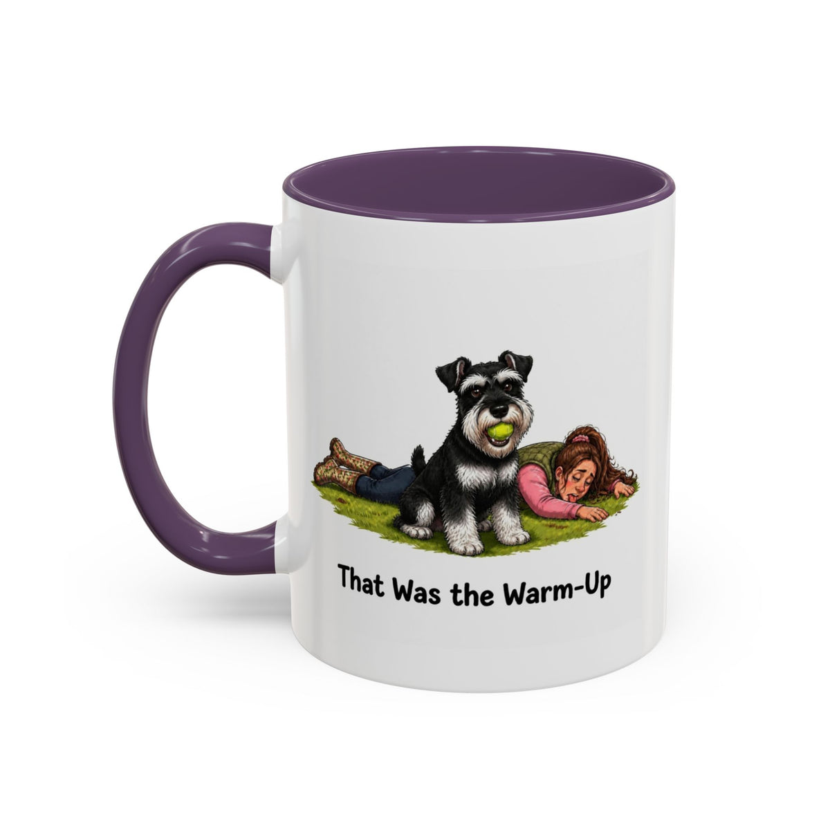 Warm-Up Mug - Miniature Schnauzer - Black & Silver - Woman