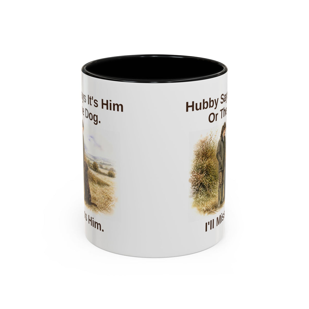 Hubby Says Mug - Labrador - Chocolate - Brunette