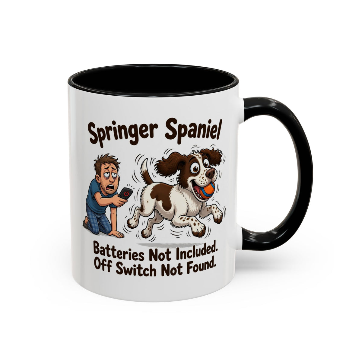 Off Switch Mug - Springer - Liver & White - Man