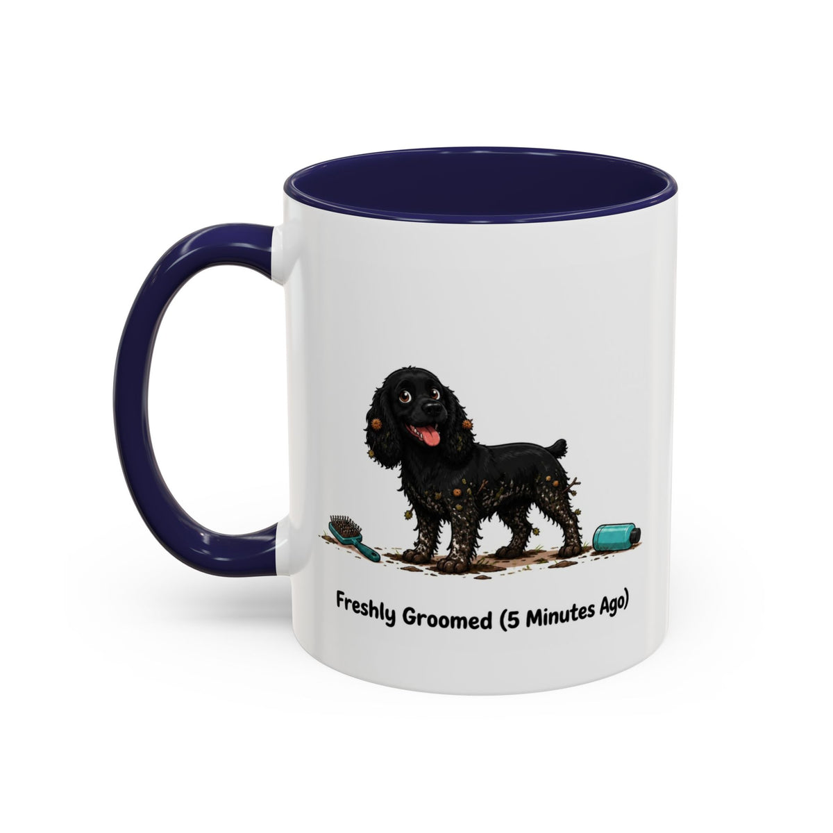 Freshly Groomed Mug - Cocker Spaniel - Black