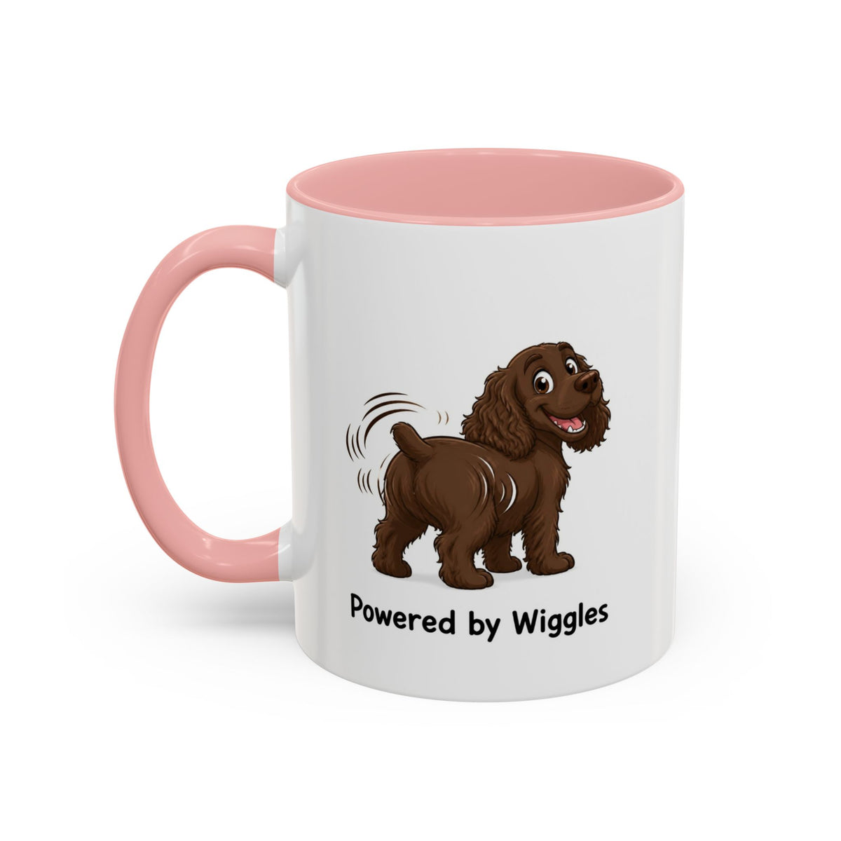Powered by Wiggles Mug - Cocker Spaniel - Brown