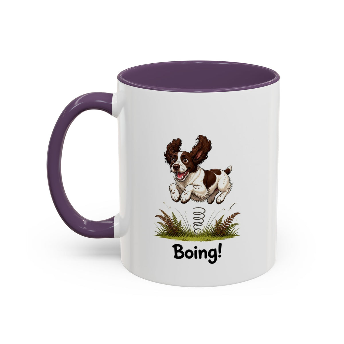 Boing Mug - Springer Spaniel - Liver & White
