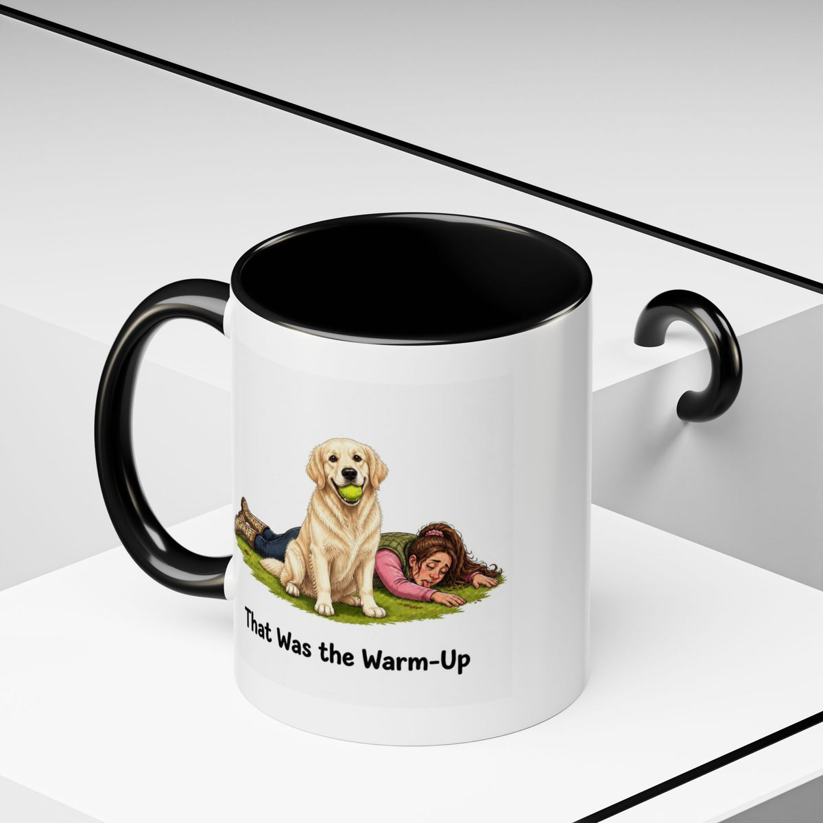 Warm-Up Mug - Golden Retriever - Cream - Woman