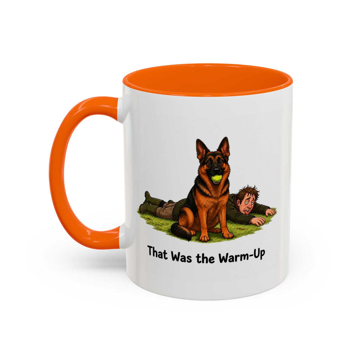 Warm-Up Mug - German Shepherd - Black & Red - Man
