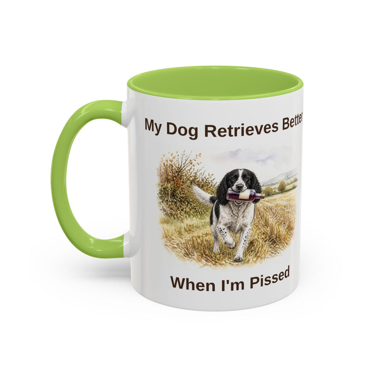 Retrieves Better Mug - Springer Spaniel - Black & White