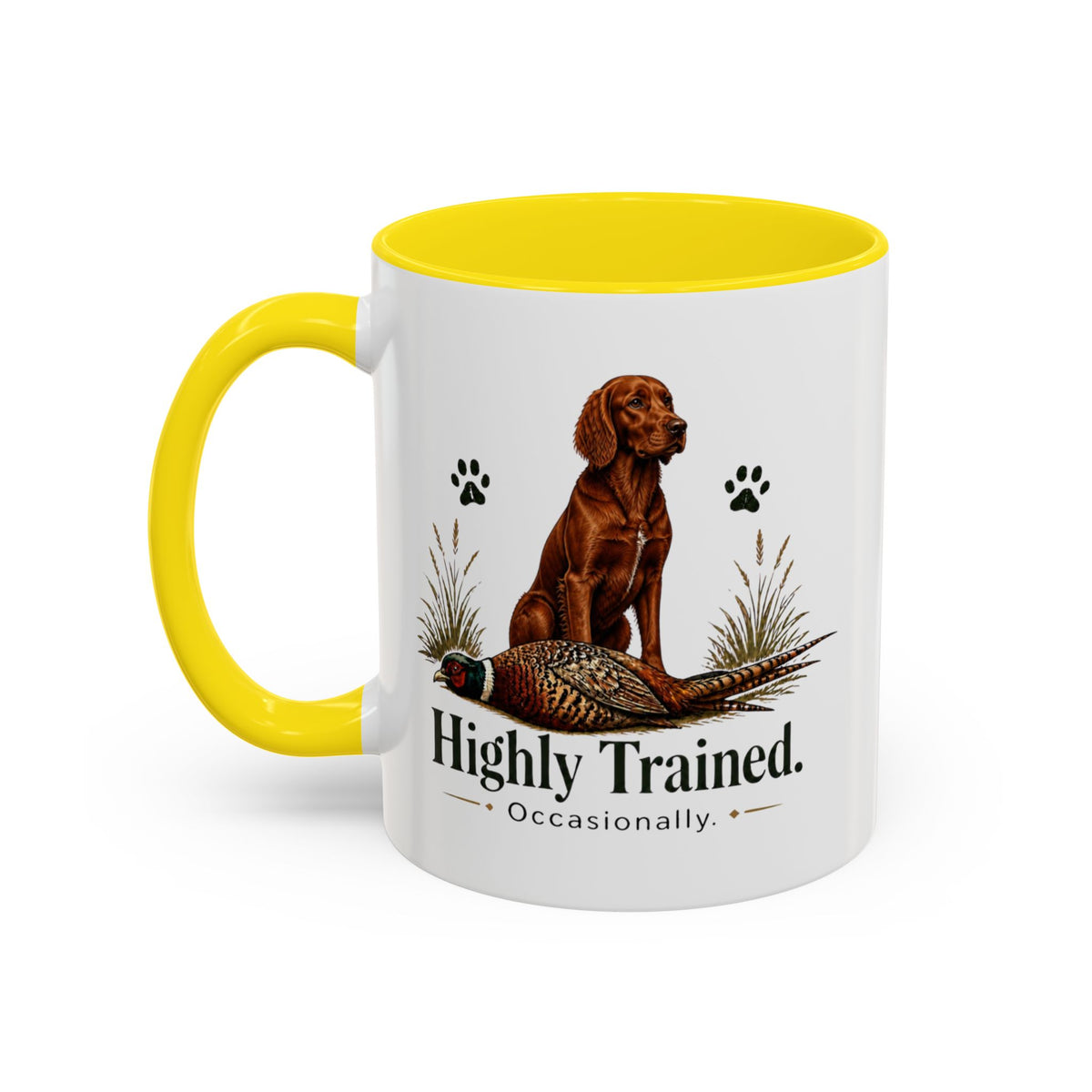 Funny Red Setter Mug - Highly Trained Occasionally, Gundog Owner Gift, Shooting Dog Lover Coffee Mug, 11oz