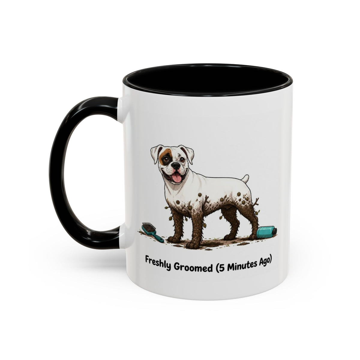 Freshly Groomed Mug - Boxer - White