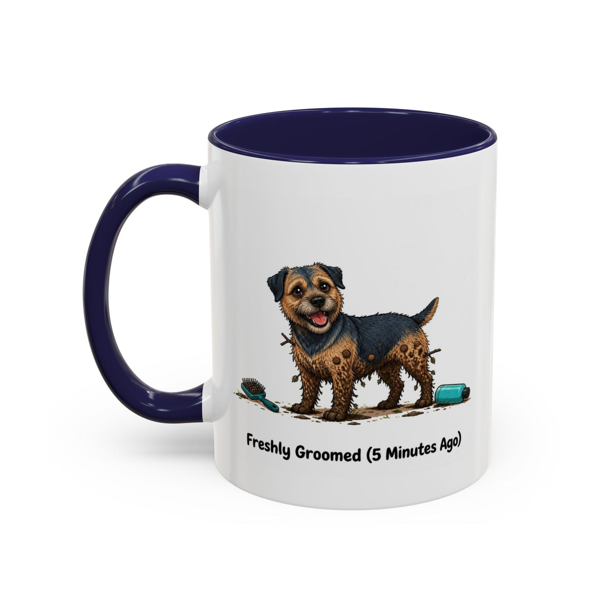 Freshly Groomed Mug - Border Terrier - Blue & Tan
