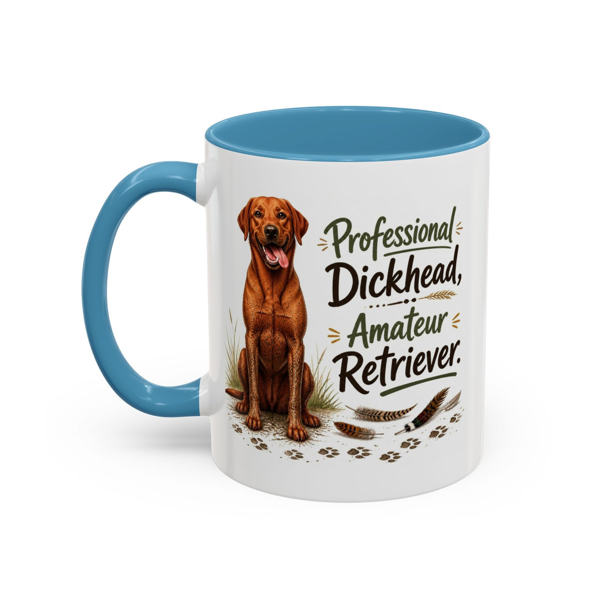 Funny Fox Red Labrador Mug - Professional Dickhead, Amateur Retriever, Working Gun Dog Gift, Pheasant Shooting Mug, 11oz