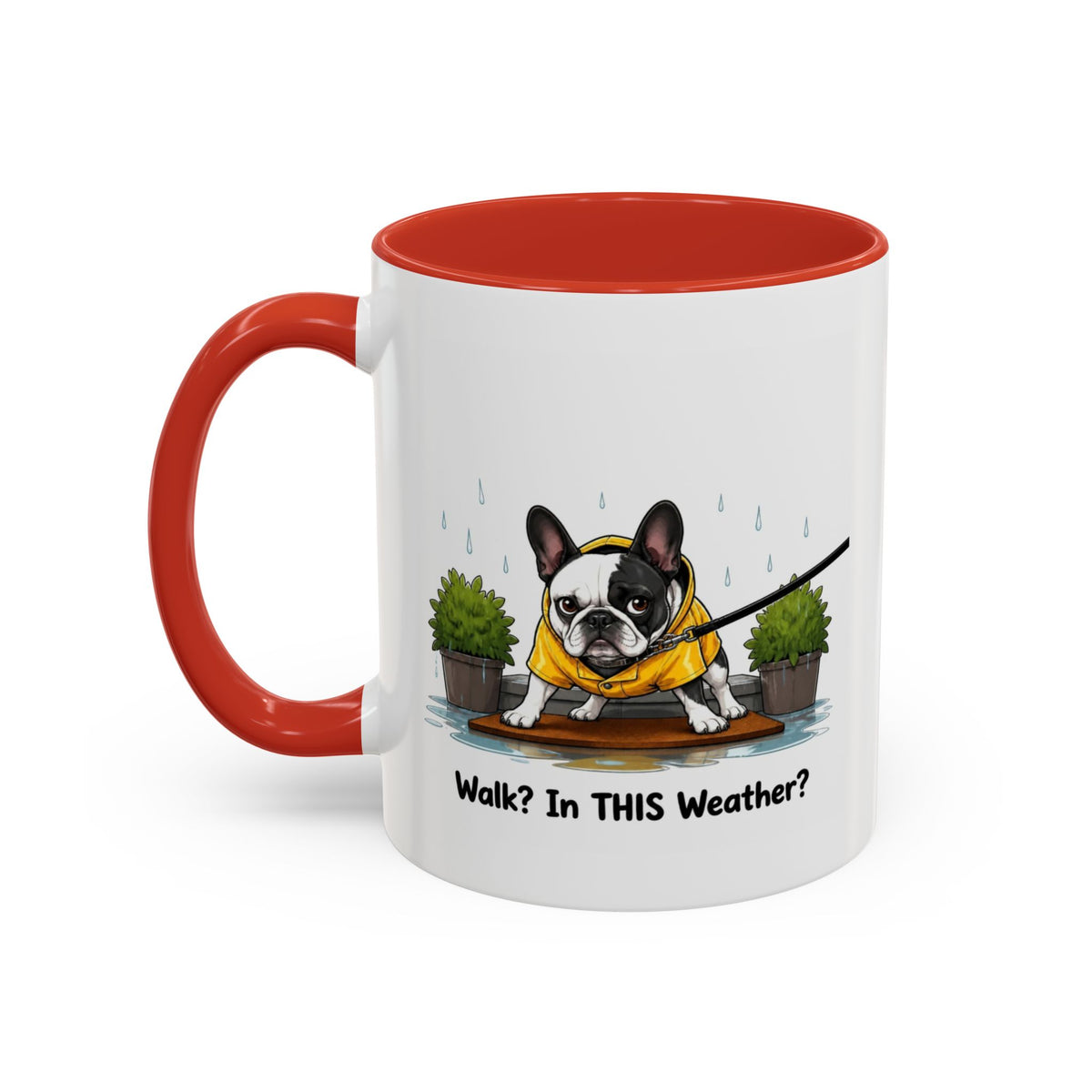 Walk Weather Mug - French Bulldog - Pied