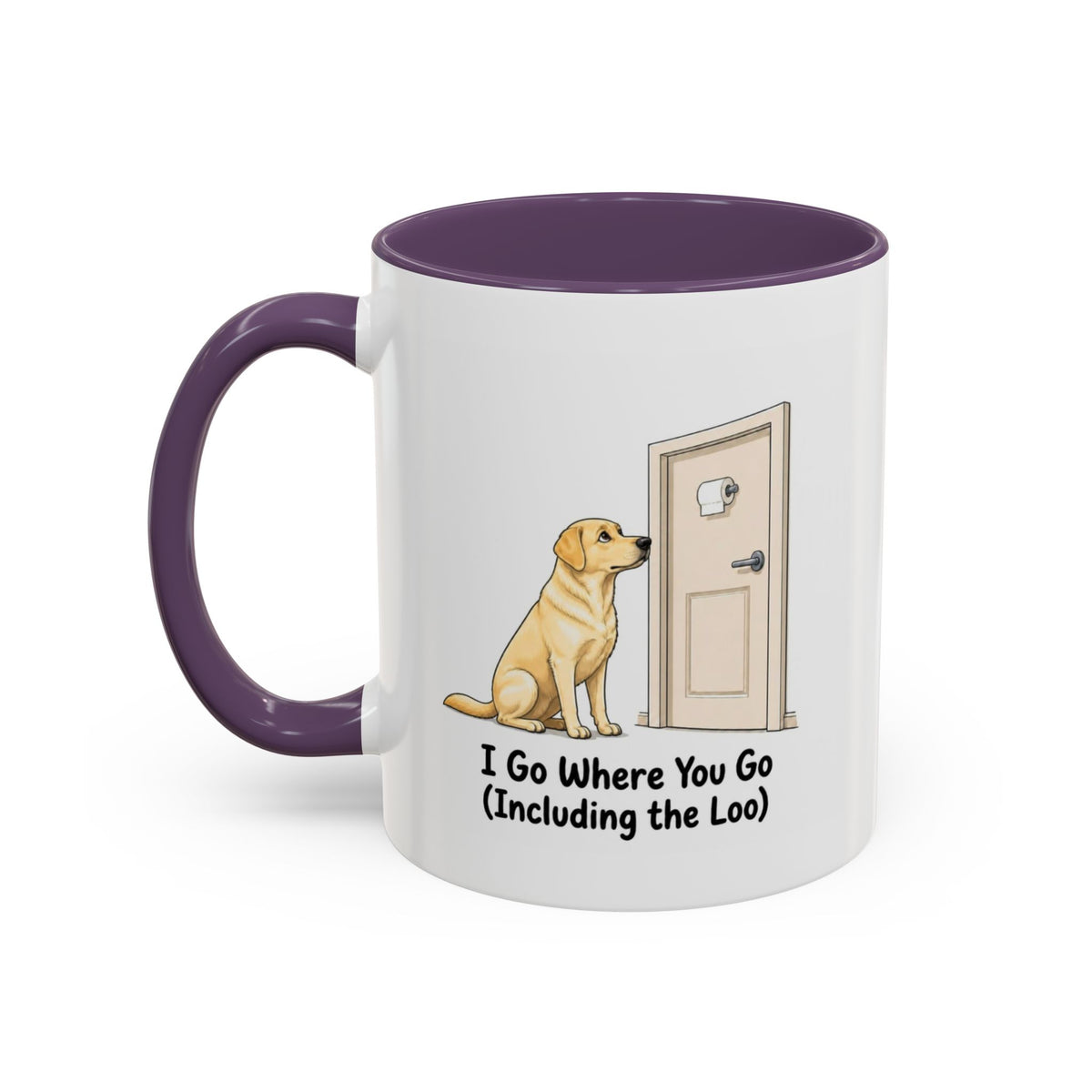 I Go Where You Go Mug - Labrador - Yellow