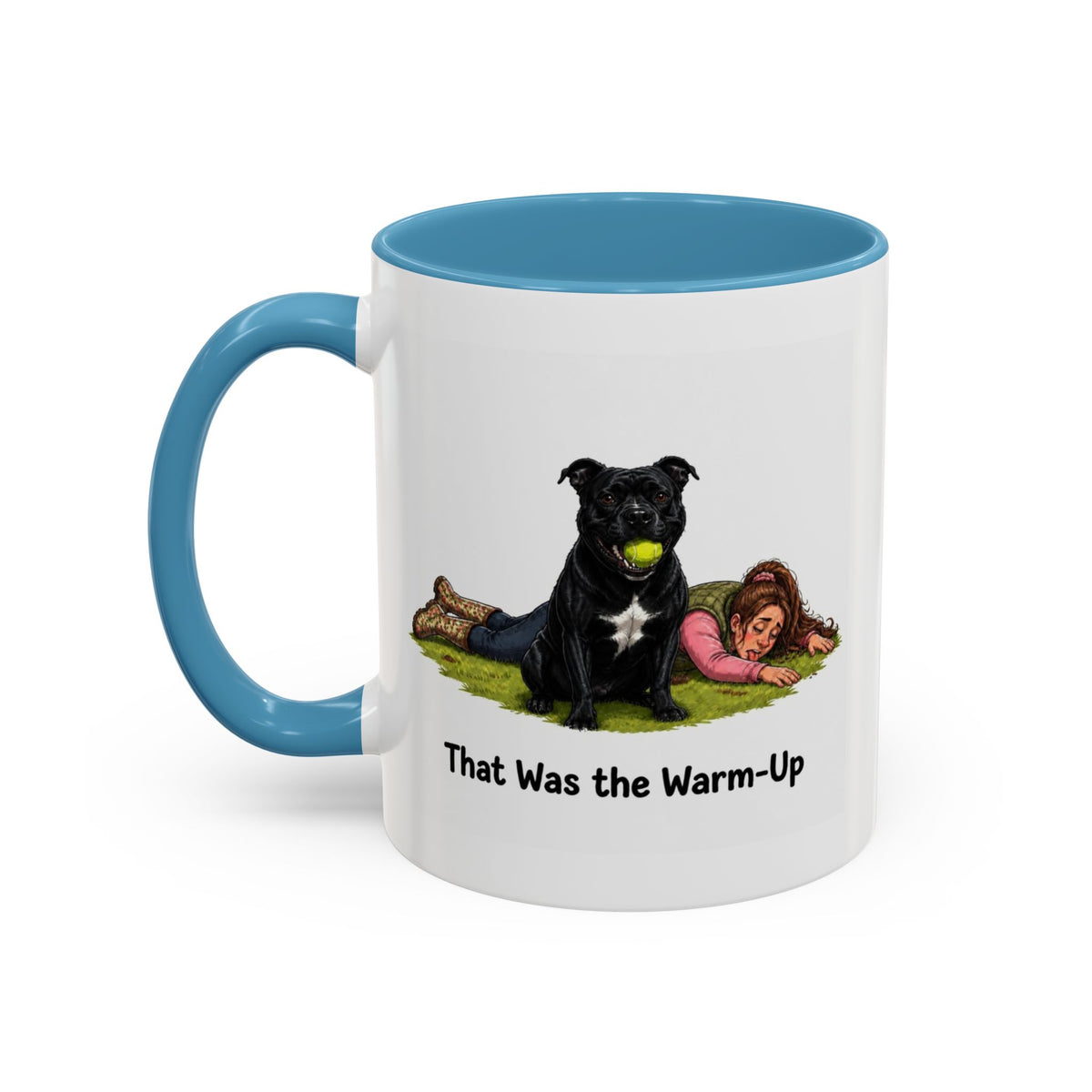Warm-Up Mug - Staffordshire Bull Terrier - Black - Woman