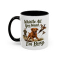 Funny Fox Red Labrador Mug - Whistle All You Want I'm Busy, Working Gun Dog Gift, Pheasant Shooting Mug, 11oz